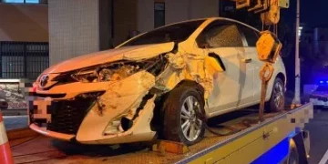 國道1號彰化段晚間3車連環撞　女駕駛追撞釀推撞、幸無人傷