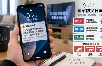 今天9:21手機突然響別慌！不是地震　國家級警報3波時間一次看