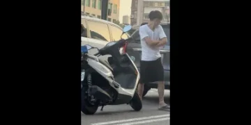 新竹清晨追撞後爆衝突!男下車情緒激動 警到場壓制、毒品快篩陽性