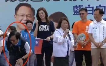 嘉義藍白合挺張啓楷成立競總！國民黨主委突昏倒臉著地