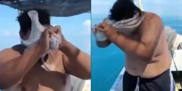 影/章魚觸手封死眼鼻口!墨西哥漁民遭「黏臉攻擊」險窒息 友人一旁大笑狂拍