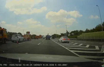 獨家/緩撞車又挨撞！國3南下157K Volvo撞上　事故現場曝光