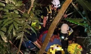 夜間酒後區駕車墜落邊坡翻車！　苗栗大湖事故駕駛受傷公共危險罪送辦
