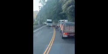 蘇花公路落石擋道!雙向大貨車司機都停車 一起下車搬石暖舉曝光