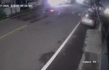 影／男友在小琉球遭逆向撞！女爆對方「吃安眠藥+酒駕」　PO影片急尋目擊證人