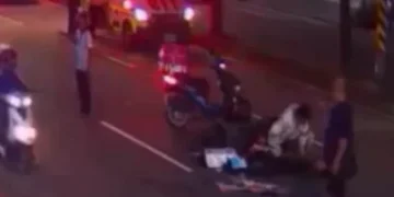 豐原父女車禍! 父倒地不起女兒直呼喊「爸爸」直擊民眾心疼