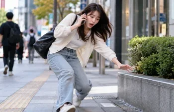 「跌倒」秒露餡！女子日本街頭狂飆流利日語　差點摔倒脫口一句台灣人笑了