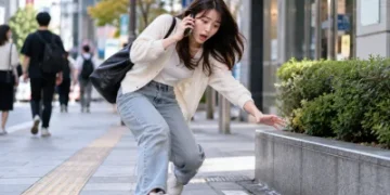 「跌倒」秒露餡！女子日本街頭狂飆流利日語　差點摔倒脫口一句台灣人笑了