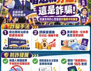 投資候選人廣告「當選就分紅」！高雄車廠老闆遭詐104萬　險再押豪車借90萬