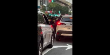 台中酒駕擦撞落跑!警在台灣大道攔獲駕駛 民眾直擊攔查現場