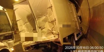 國道3號福德隧道連環車禍! 4車相撞2人受傷