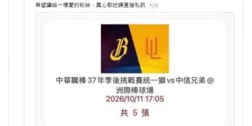 買中華職棒網冠軍賽門票台中1球迷被騙15萬！　台中市警局提醒「購票防詐三不」