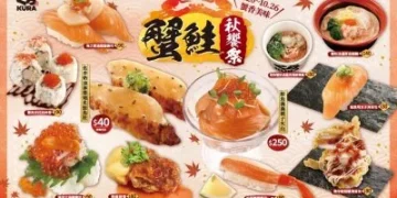 藏壽司10月新品開吃！蟹鮭秋饗祭登場　炙燒鮭魚肚限時40元