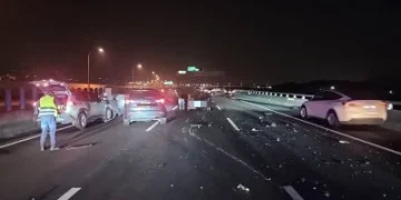 國道3號5車連環車禍！　7人受傷送醫