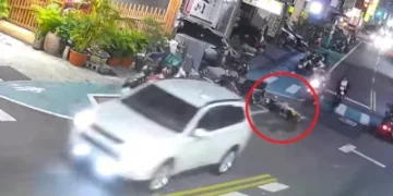 彰興國中學生騎自行車大埔路遭休旅車擦撞受傷 休旅車駕駛沒停車跑了