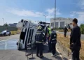 台中港區死亡車禍！　預拌混凝土車翻覆駕駛傷重不治